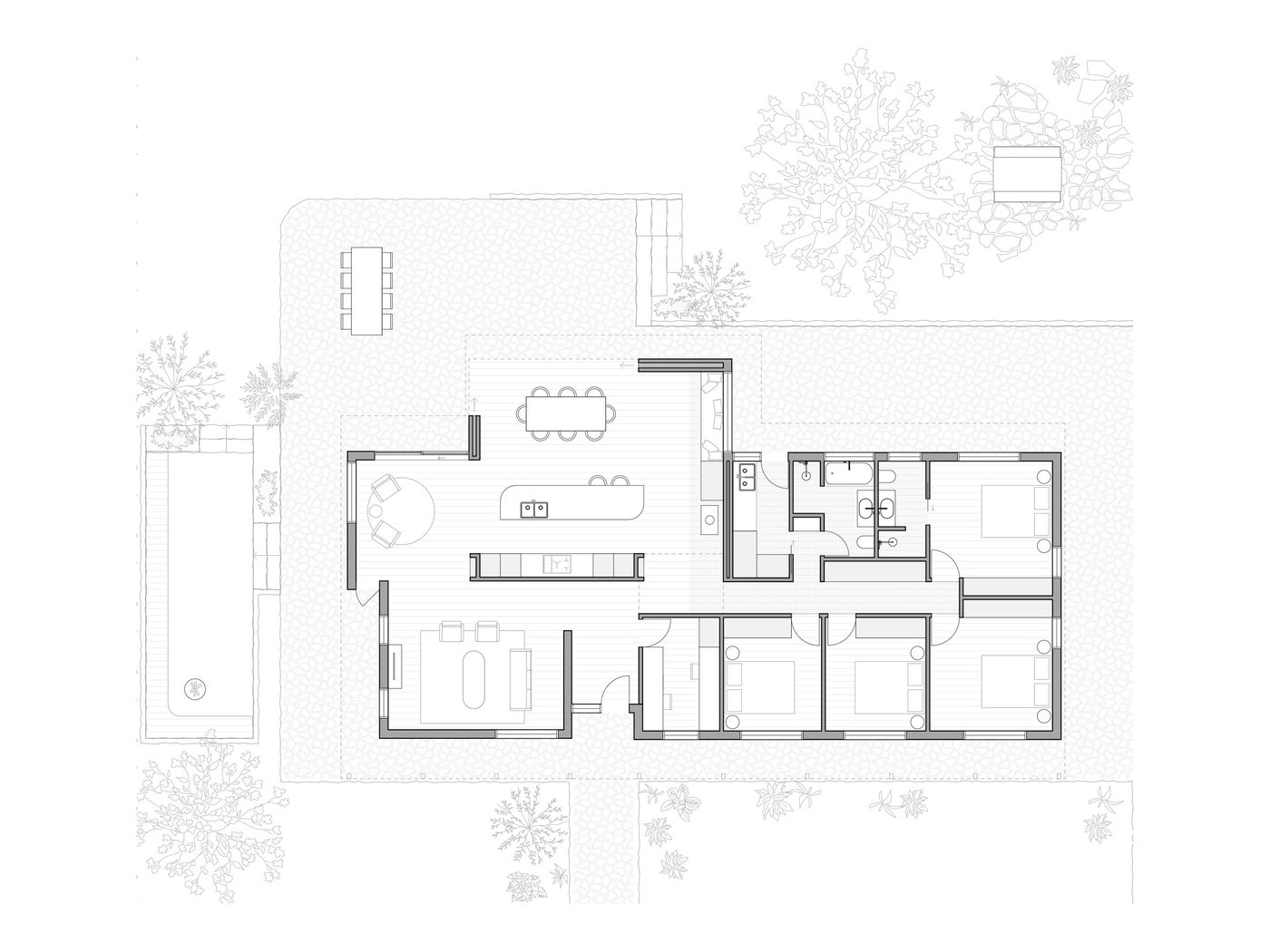 Irvine Residence, Frankston — floor plan